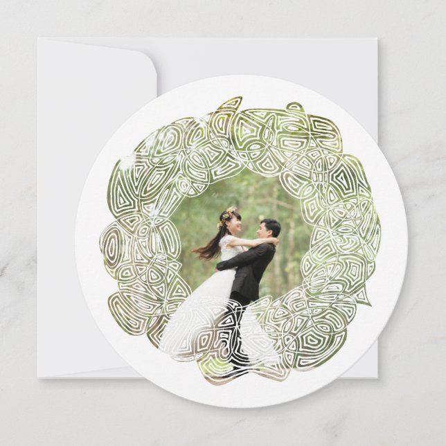 Cartão De Festividades Wreath Natal (Frente)