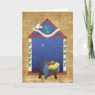 Cartão De Festividades X008 Peace & Goodwill para todos