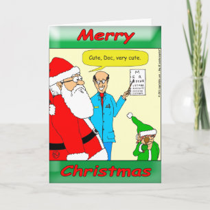 Cartão De Festividades x80 Santa goes to the eye doctor