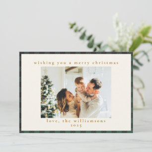 Cartão De Festividades Xadrez 1 de fotos preto verde clássico