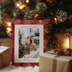 Cartão De Festividades Xadrez de Água Vermelha - Sessões de Fotos Russa