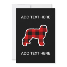 Xadrez de Lenhador Vermelho Cachorro Newfypoo