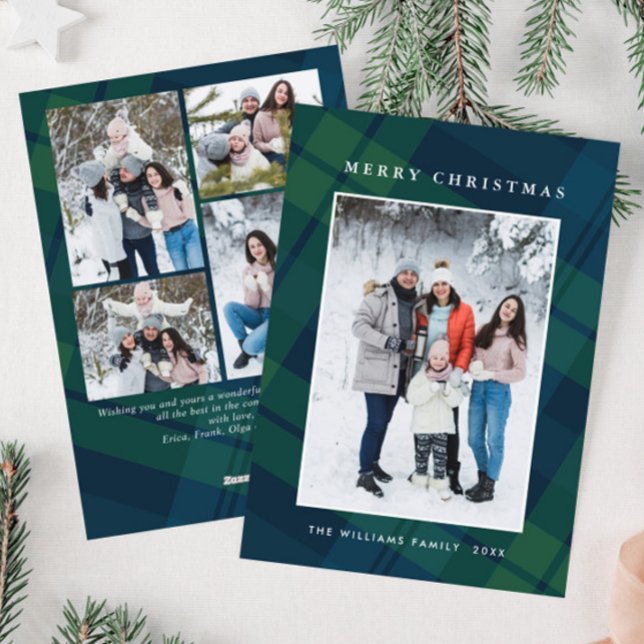 Cartão De Festividades Xadrez de Natal Retroativa 5 Saudação Fotográfica (Criador carregado)