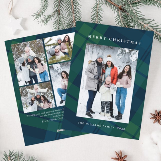 Cartão De Festividades Xadrez de Natal Retroativa 5 Saudação Fotográfica (Criador carregado)