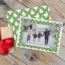 Cartão De Festividades Xadrez de Watercolor Buffalo, Arco Negro, Foto de