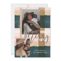 Xadrez feliz Verde e Xadrez Rosa Modernos  Duas Fo