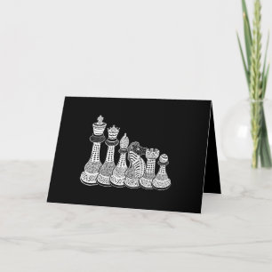 Cartão De Festividades Xadrez Gift Eu Amo Realmente As Peças De Xadrez