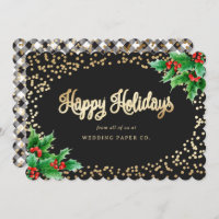 Xadrez Negra Elegante Holly Business