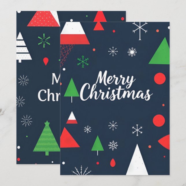 Cartão De Festividades xmas (Frente/Verso)