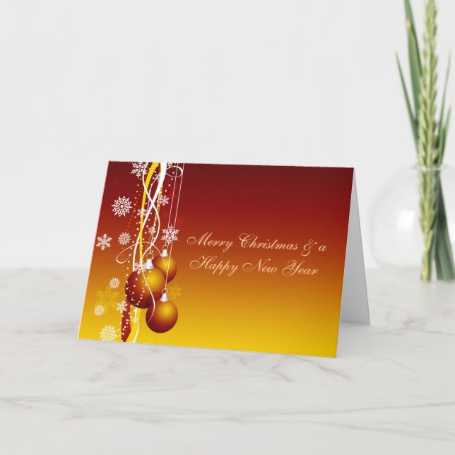 Cartão De Festividades Xmas Card 1 (personalize) (Frente)