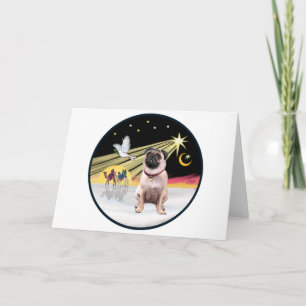 Cartão De Festividades Xmas Dove (R) - Pug 1