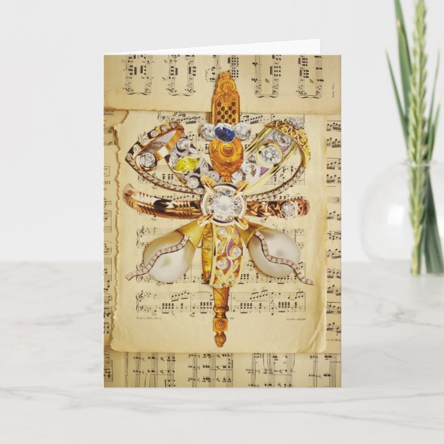 Cartão De Festividades xmas gold star thing (Frente)