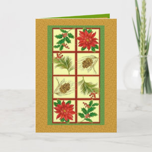 Cartão De Festividades Xmas Greetings Card
