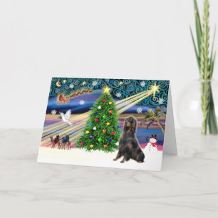 Cartão De Festividades Xmas Magic-Gordon Setter