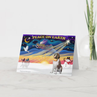 Cartão De Festividades XmasSunrise - Saint Bernard 1