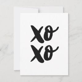 Cartão De Festividades XO XO Abraços e beijos de dia de os namorados. Bra