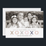 Cartão De Festividades XO XO XO | Late Christmas Card<br><div class="desc">XO XO XO | Late Christmas Card was designed for those who barely missed sending the Christmas cards this year,  but still want to spread some cheer!</div>
