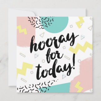 Cartão De Festividades Yay, it's your birthday memphis eighties 90s girls