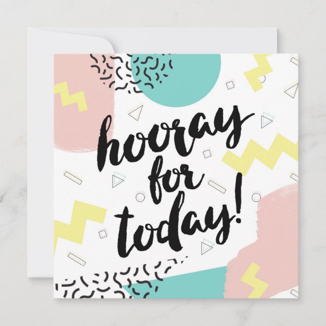 Cartão De Festividades Yay, it's your birthday memphis eighties 90s girls (Frente)