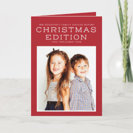 Cartão De Festividades Year In Review Christmas Card Infographic