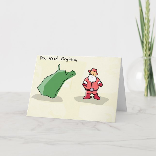 Cartão De Festividades Yes West Virginia (Frente)