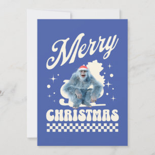 Cartão De Festividades Yeti Engraçado - Feliz Natal