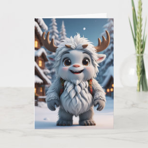 Cartão De Festividades Yeti Festivo