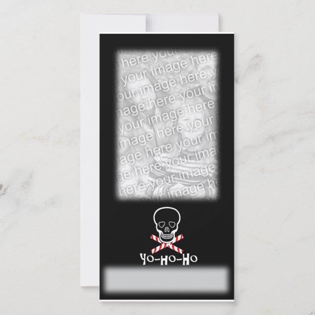 Cartão De Festividades Yo-ho-ho Holiday Photo Template (Frente)