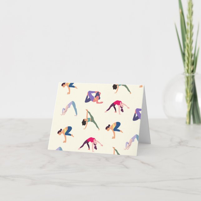 Cartão De Festividades Yoga (Frente)
