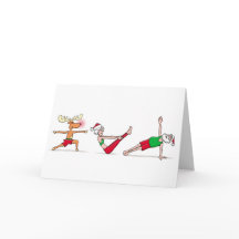 Yoga Christmas Card