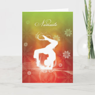 Cartão De Festividades Yoga Natal