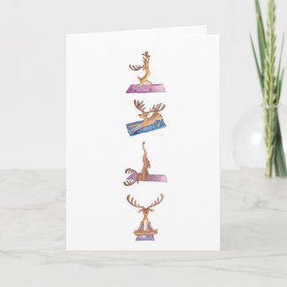 Cartão De Festividades Yoga Xmas Card