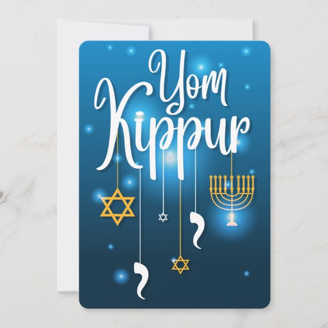 Cartão De Festividades Yom Kippur (Frente)