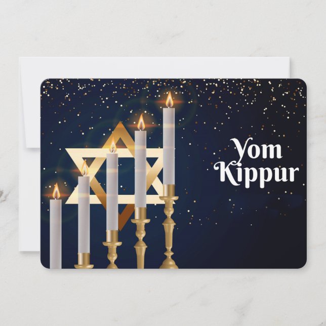 Cartão De Festividades Yom Kippur (Frente)