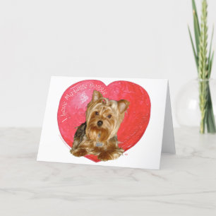 Cartão De Festividades Yorkshire Terrier Dia dos Namorados