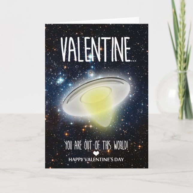 Cartão De Festividades You are out of this world Valentine Day Card (Frente)