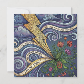Cartão De Festividades You Are The Storm Empowering Personalized Card
