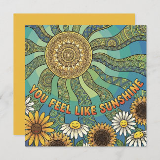 Cartão De Festividades You Feel Like Sunshine Personalized Card