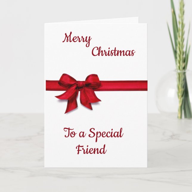 CARTÃO DE FESTIVIDADES *YOU MAKE EVERY SPECIAL* FRIEND AT CHRISTMAS (Frente)