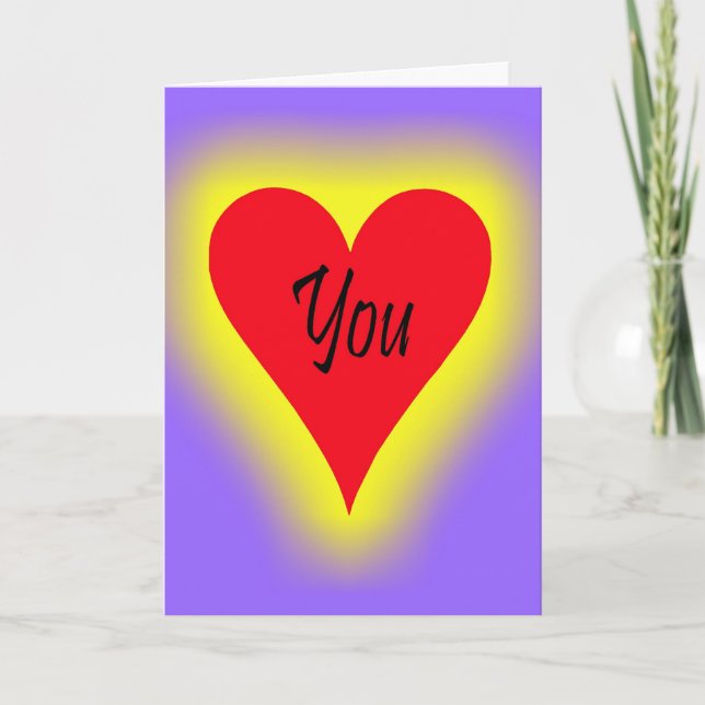 Cartão De Festividades You Make My Heart Glow Greeting Card (Frente)