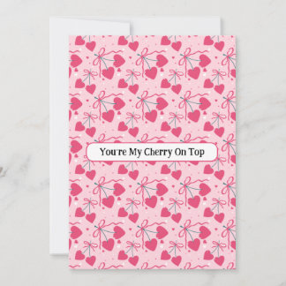 Cartão De Festividades You’re My Cherry On Top Greeting Card | Cute Cherr