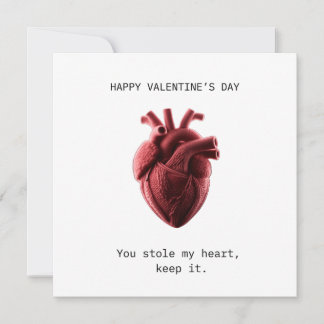Cartão De Festividades You stole my heart Valentines day