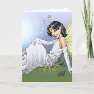 Cartão De Festividades Young Magical Elf Fairy by Al Rio