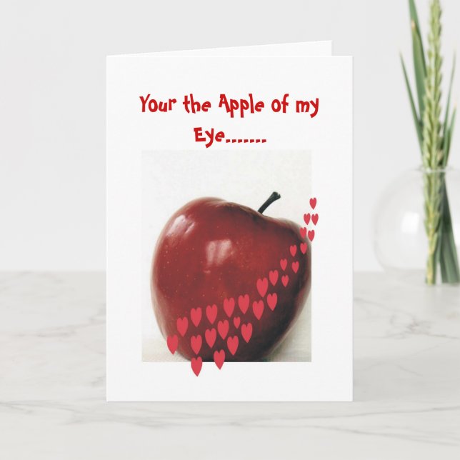 Cartão De Festividades your the apple of my eye (Frente)