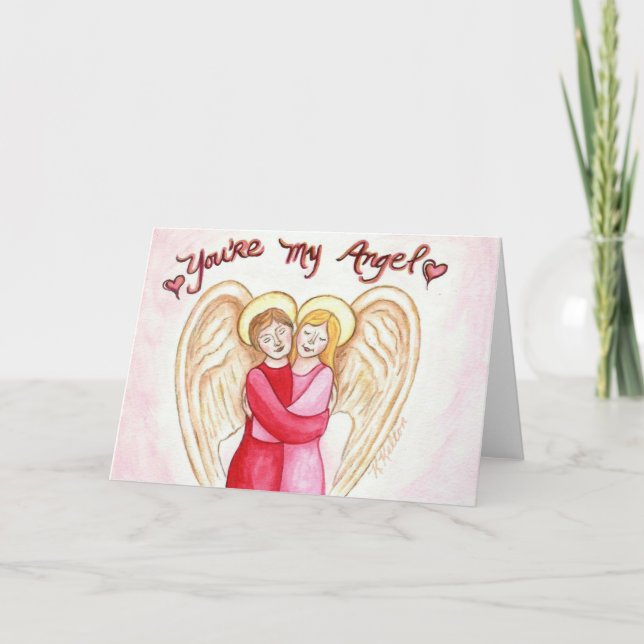 Cartão De Festividades You're My Angel Greeting Card (Frente)