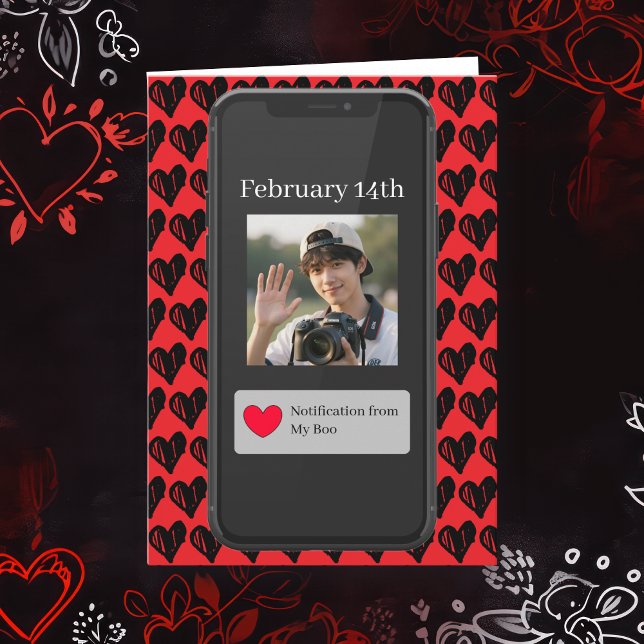 Cartão De Festividades You're my Favorite Notification | Valentine's Day (Criador carregado)