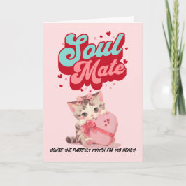 Cartão De Festividades You're Purrfect Cat Mom Valentine’s Day Card