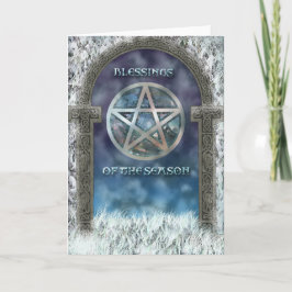 Cartão De Festividades Yule Blessings Card