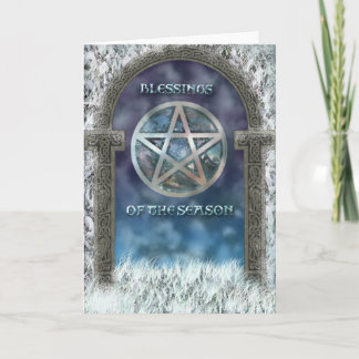 Cartão De Festividades Yule Blessings Card