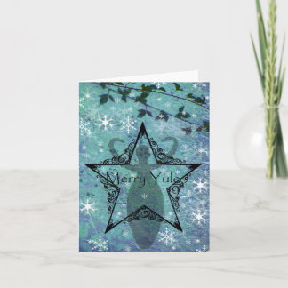 Cartão De Festividades yule card goddess